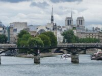 Parijs, wandeling langs de Seine 03-08-2008 (Pano)